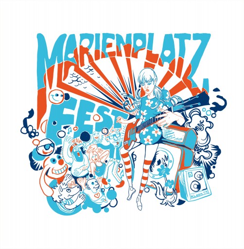 Kleon Medugorac Marienplatz Fest 2014 Shirts and Bags illustration music allgemein  