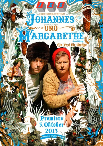 Kleon Medugorac Johannes und Margarethe illustration poster theater  