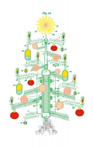 Kleon Medugorac Christmas Card Nikolai Gauss 2012 illustration allgemein  