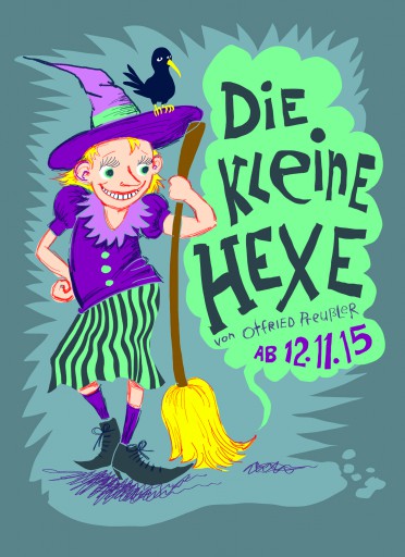 Kleon Medugorac Die Kleine Hexe illustration poster theater allgemein  