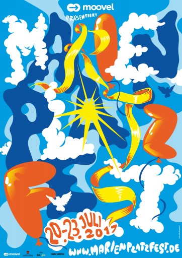 Kleon Medugorac Marienplatzfest 2017 Poster corporate illustration music poster typography  