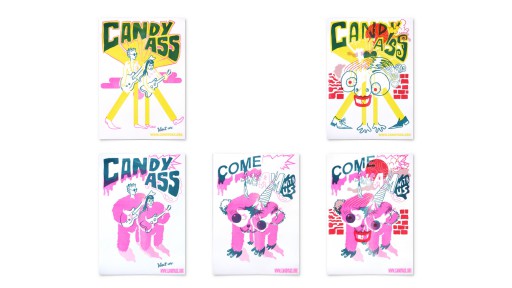 Kleon Medugorac Candyass Risograph Posters 